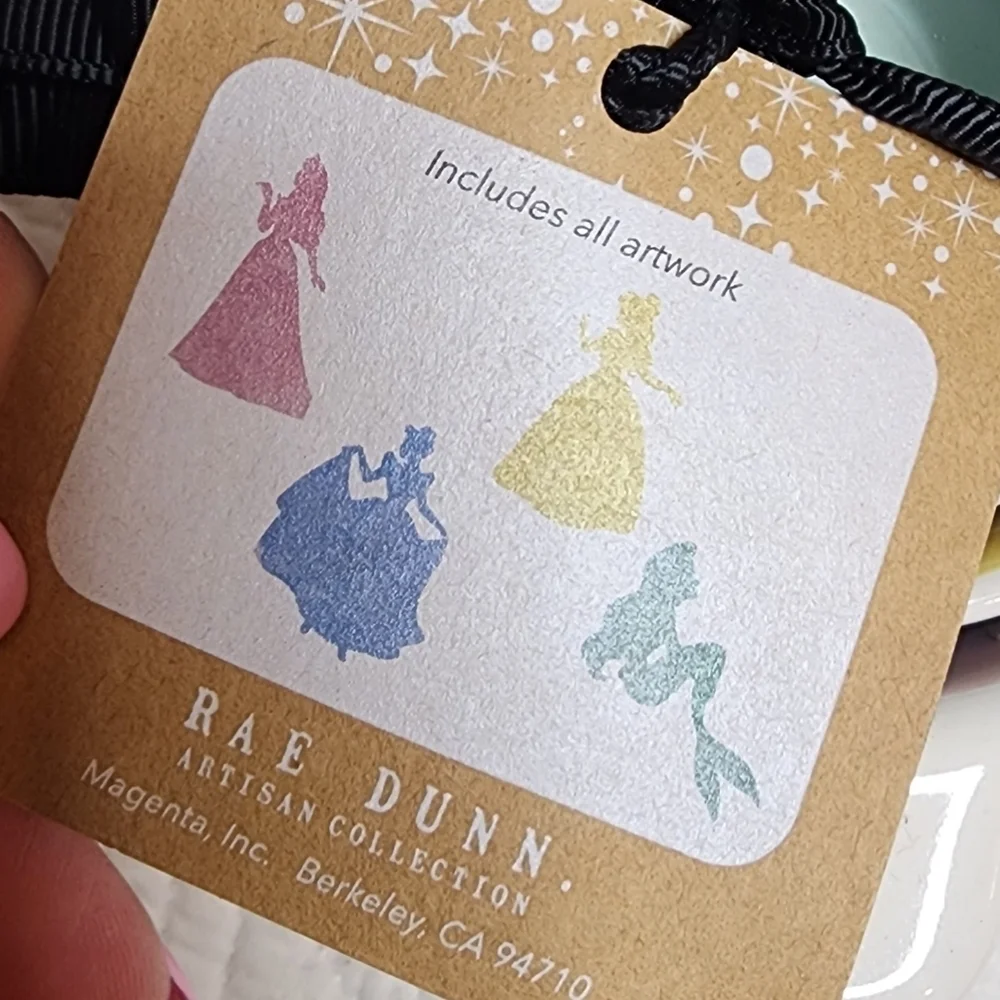 Rae Dunn Disney Princesses 4‎ ceramic measuring cups.  New!